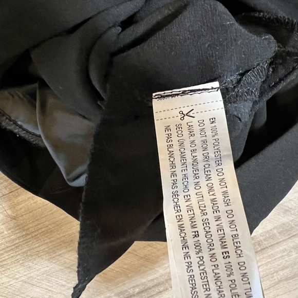 Women's Size S Black Lined Pants Fake Silver Pockets Forever 21 - Picture 6 of 9